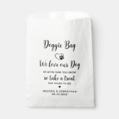 Sachets En Papier Biscuit Bar mariage Doggie Traitements pour animau (Devant)