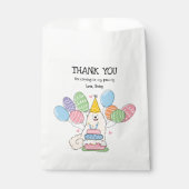 Sachets En Papier Biscuit Samoyed Anniversaire Merci Favoriser Sac (Devant)