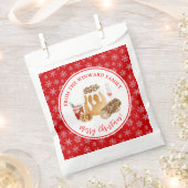 Sachets En Papier Biscuits de fêtes Pudding de Noël (Coupé)