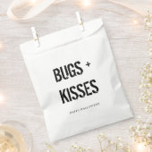 Sachets En Papier Bisous et Bisous Halloween (Coupé)