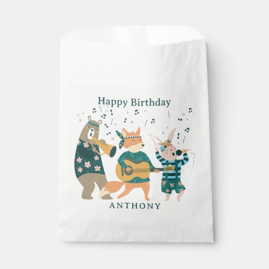 Sachets En Papier Bizarre Animaux (Devant)