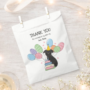 Sachets En Papier Black Brussels Griffon fête d'anniversaire