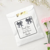 Sachets En Papier Black Coquette Bow Bridal Shower (Scellé)
