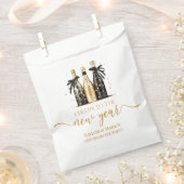 Sachets En Papier Black Gold Champagne Cheers New Years Eve Party (Coupé)