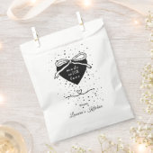 Sachets En Papier Black heart & Bow Made with love Bakery  (Coupé)