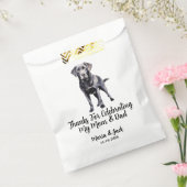 Sachets En Papier Black Lab Personnalisé Pet Mariage (Scellé)