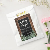 Sachets En Papier Black Snowy Bois & Forêt Pine Bar Bat mitzvah (Scellé)