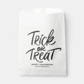 Sachets En Papier Black Trick ou Treat Letting Halloween Party (Devant)