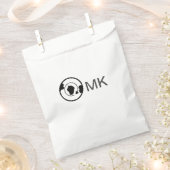 Sachets En Papier Black world globe ajouter nom monogramme détails d (Coupé)