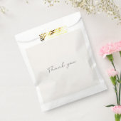 Sachets En Papier blanc cassé, lait blanc, Merci blanc chaud (Scellé)