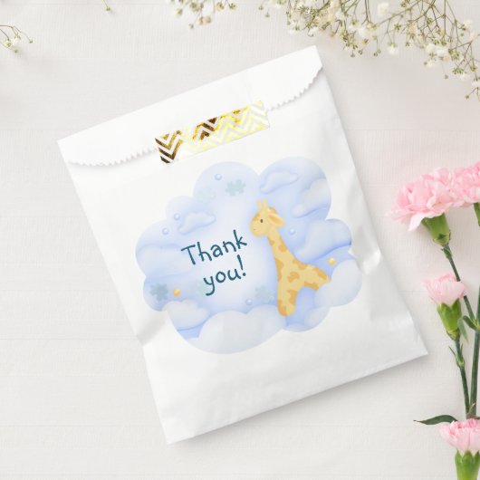 Sachets En Papier Bleu ciel clair pour une 1ère fête d'anniversaire (Scellé)