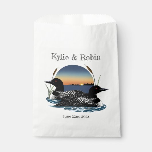 Sachets En Papier Bleu couché de soleil (Devant)