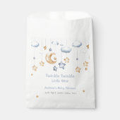 Sachets En Papier Bleu Elegant Twinkle Baby shower Twinkle (Devant)