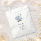 Sachets En Papier Bleu et blanc Hydrangeas Mariage de verdure (Coupé)