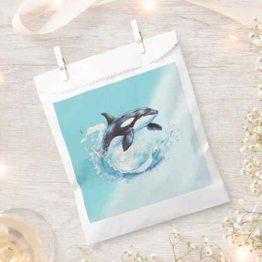 Sachets En Papier Bleu et blanc Ocra Ocean Beach Nautique (Coupé)