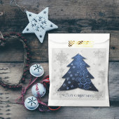 Sachets En Papier Bleu Festive Arbre de Noël Favoriser Sac