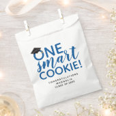 Sachets En Papier Bleu One Smart Cookie Graduation (Coupé)