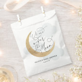 Sachets En Papier Bleu sur le Baby shower de la Lune (Coupé)