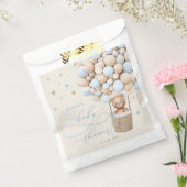 Sachets En Papier Bleu Teddy Bear Balloon Bearly Wait Baby shower (Scellé)