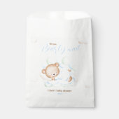 Sachets En Papier Bleu Vert Nous Pouvons Attendre Bear Baby shower G (Devant)