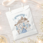 Sachets En Papier Blonde hiver neige Princesse Anniversaire (Coupé)