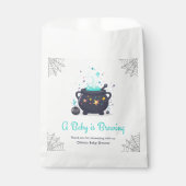 Sachets En Papier Blue A Baby is Brewing Halloween Baby Shower  (Devant)