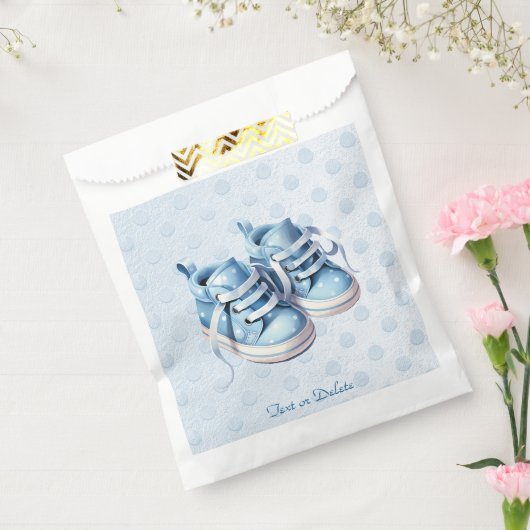 Sachets En Papier Blue Baby Chaussures Favor Sac (Scellé)