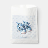 Sachets En Papier Blue Baby Chaussures Favor Sac (Devant)