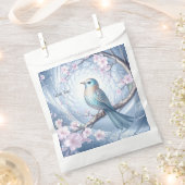 Sachets En Papier Blue Bird Floral Favor Bags (Coupé)