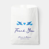 Sachets En Papier Blue Boho Mariage mexicain Merci Favoriser Sac (Devant)