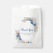Sachets En Papier Blue Boho Pampas Grass Bridal Shower (Devant)