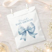Sachets En Papier Blue Bow Baby Boy Elegant Baby Shower (Coupé)
