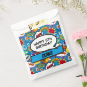 Sachets En Papier Blue Comic Book Superhero fête d'anniversaire (Scellé)