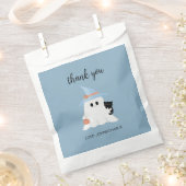 Sachets En Papier Blue Cute Ghost Halloween 1er anniversaire Merci (Coupé)