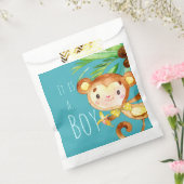 Sachets En Papier Blue Cute Monkey Baby Boy Faire-part (Scellé)