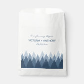 Sachets En Papier Blue Forest Range Mariage de bois (Devant)