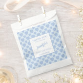 Sachets En Papier Blue Hearts Baby Shower  (Coupé)