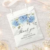 Sachets En Papier Blue Hydrangea Floral Eucalyptus Fête des mariées (Coupé)