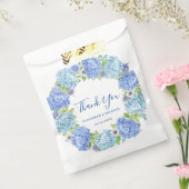 Sachets En Papier Blue Hydrangea Green Love and Thanks Mariage (Scellé)