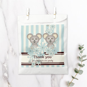 Sachets En Papier Blue Koala Twin Baby shower / Anniversaire de enfa