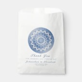 Sachets En Papier Blue Lace Mandala Wedding (Devant)