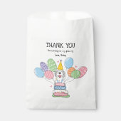 Sachets En Papier Blue Merle Sheepadoodle fête d'anniversaire (Devant)
