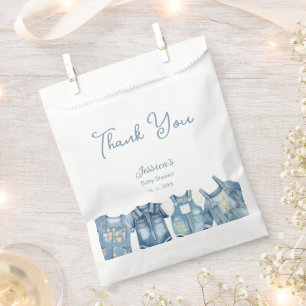 Sachets En Papier Blue moderne Jean Baby Denim Baby shower Merci