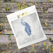 Sachets En Papier Blue Peacock mariage Favor sac