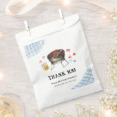 Sachets En Papier Blue Plaid Retro Country Baby Q Baby shower (Coupé)