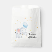Sachets En Papier Blue Playful Elephants Baby Shower (Devant)