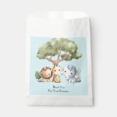 SACHETS EN PAPIER BLUE SAFARI BABY SHOWER (Devant)