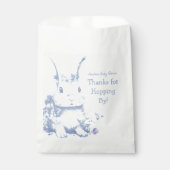 Sachets En Papier Blue Some Bunny is coming Baby Shower (Devant)