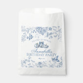 Sachets En Papier Blue Toile Pumpkin Fall Birthday Party Dessert (Devant)