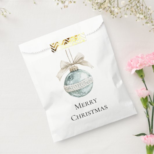 Sachets En Papier Blue White Bow Christmas Ornament (Scellé)